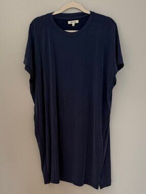 Navy Blue T-Shirt Dress Madewelll